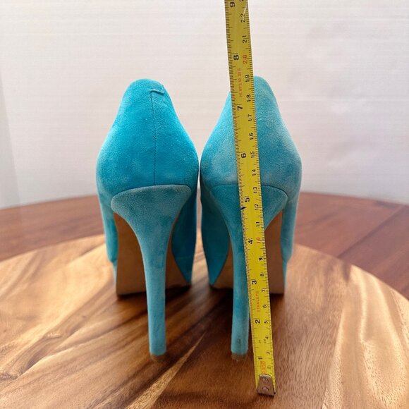 Platform suede pump - Picture 4 of 7